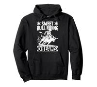 Rodeo Horse Riding Sweet Bull Riding Dreams Cowboy Felpa con Cappuccio
