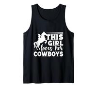 Rodeo Horse Riding This Girl Loves Her Cowboys Cowboy Canotta