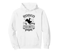 Rodeo is My Favorite Season Citazione/Country Western Cow Girl Felpa con Cappuccio