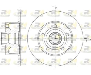 RODHAUS 2X Disco Freno Ø245Mm Posteriore Per Audi A4 1.6 1.8 6431.00