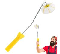 Rodillo de pintura para esquinas: herramienta para pintar bordes de cubo, bordeadora de esmalte y pura al óleo, cepillo giratorio de precisión | Para el taller de oficina en casa DIY pintura de par