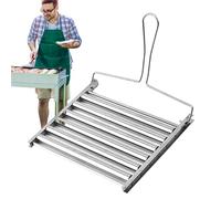 Rodillo Para Perros Calientes - Supporto per hot dog 23,5 x 20,5 cm | Supporto per salsicce pieghevole, griglia per cani BBQ Ho?, griglia per salsicce in acciaio, cestino per