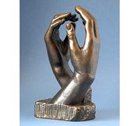 Rodin Scultura - Le Cathédrale - La Cattedrale/Mani - H17cm, basato su un'opera 26