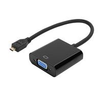 Rodipu Adattatore convertitore Video da Micro a VGA, Adattatore Video da Micro a VGA, Rame Privo di Ossigeno per Raspberry Pi 4 Convertitore Vga Esclusivo Raspberry Pi 4B(Micro HDMI to VGA)