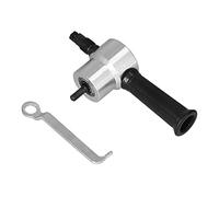 Roditrice per lamiera a doppia testa in acciaio rapido, attacco per trapano elettrico per il taglio di metalli sottili, inclusi ferro, acciaio inossidabile, rame, alluminio,