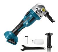 Roditrice per Lamiera Compatibile con le Batterie Makita da 18V, 800W Cesoia Elettrica con Motore Senza Spazzole, 2200 giri/min, Testa a troncare girevole a 360°, per Acciaio inossidabile e alluminio