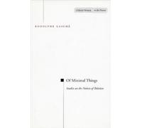 Rodolphe Gasché Of Minimal Things (Copertina rigida)