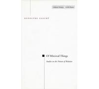 Rodolphe Gasché Of Minimal Things (Tascabile) Cultural Memory in the Present
