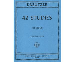 Rodolphe Kreutzer: 42 Studies For Violin. For Violino
