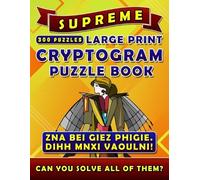 Rodrick Madison Supreme Large Print Cryptogram Puzzle Books (300 Puz (Tascabile)