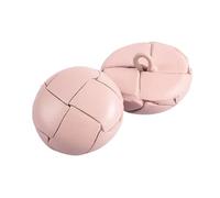 Rodsah 10 Pezzi 15 mm - Bottone in Pelle Colorata da 25 mm, Bottone Decorativo in Pelle Intrecciata retrò, per Giacche a Vento,Rosa Chiaro,23 mm