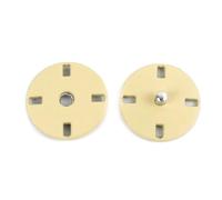 Rodsah 10 Pezzi, Bottoni Automatici in Metallo da 10 a 25 mm, Invisibili Bottoni Automatici per Giacche e Piumini Fai da Te Accessori per Cucire,Beige,10 mm
