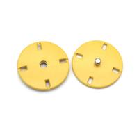 Rodsah 10 Pezzi, Bottoni Automatici in Metallo da 10 a 25 mm, Invisibili Bottoni Automatici per Giacche e Piumini Fai da Te Accessori per Cucire,Giallo,23 mm