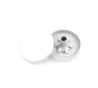 Rodsah 10 Pezzi, Bottoni Automatici in Metallo da 12 mm a 20 mm, Bottoni in Metallo da Cucire, Piatti, Giacche, Piumini, Accessori per la Riparazione di Indumenti,Bianco,20 mm