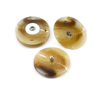 Rodsah 10 Pezzi Bottoni Automatici in Resina Bianco Nero 18/21/25 mm per Donne Accessori per Cucire soprabiti e Giacche,21mm