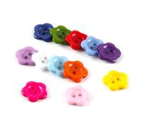 Rodsah 100 Pezzi 1,3-2,2 cm Bottoni in Resina Color Prugna Colorati Bottoni per Bambini Utilizzati per Accessori per Cucire manuali Fai da Te,1.5cm