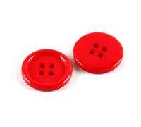 Rodsah 100 Pezzi di Bottoni da Cucito da 10 mm a 30 mm, graniture, Accessori per Scrapbooking, Bottoni Decorativi in Resina,Rosso,25 mm