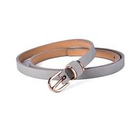 Rodsah Cintura da donna in pelle sottile larga 1,5 cm, cintura elegante minimalista, cintura jeans casual,90cm