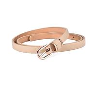 Rodsah Cintura da donna in pelle sottile larga 1,5 cm, cintura elegante minimalista, cintura jeans casual,115cm