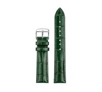 Rodsah Cinturino in pelle verde da 14 mm a 22 mm, con chiusura deployante e strumenti,20mm