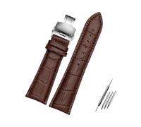 Rodsah Cinturino per orologio da uomo in pelle, grande, nero/marrone, 23 mm, 24 mm, 26 mm, 28 mm,18mm
