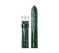 Rodsah Cinturino per orologio in pelle colorata da 10 a 22 mm, cinturino universale in vera pelle per orologio, accessori di ricambio per orologi,Verde scuro,12mm