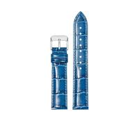 Rodsah Cinturino per orologio in pelle colorata da 10 a 22 mm, cinturino universale in vera pelle per orologio, accessori di ricambio per orologi,Blu,18mm