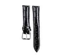 Rodsah Cinturino per orologio sportivo in pelle vintage da 12 mm a 24 mm, impermeabile, accessori per orologio,Nero,22mm
