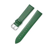 Rodsah Cinturino sottile in pelle da 8mm - 22mm Cinturino con fibbia ad ardiglione per orologi e braccialetti da uomo e da donna,Verde,18mm