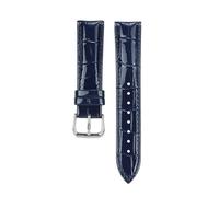 Rodsah Cinturino vintage in pelle per orologio da uomo e da donna, 12/14/16/18/20/22 mm, cinturino universale di ricambio,Blu,12mm