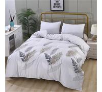Rodths Parure Copripiumino Una Piazza E Mezza 200x203 Pianta Set Biancheria Da Letto 3 Pezzi, Copri Piumino Con Cerniera e 2 Federe 50x80, Copripiumone Microfibra Morbido
