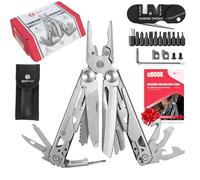 RODYVAN Multiutensili, Pinze Multiutensile 19-in-1 in Acciaio Inossidabile con Forbici, Set di Cacciaviti, Apribottiglie, Accessori da Campeggio per Sopravvivenza. Regalo per Uomini Papà. Kit di