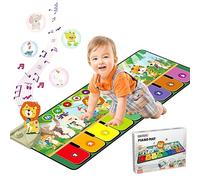 Rodzon Tappetino Musicale per Bambini,per Pianoforte,da Ballo con10 Animali Natale e Compleanno per Ragazzi 1 2 3 4 5 6 Regalo