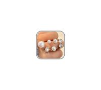 Roe Dolph Anello di perle Dainty Anelli di perle per le donne Aperto Regolabile Statement Anelli impilabili per le donne Trendy Festa della mamma Gioielli di compleanno Regali