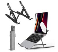 Roe Tenpo Supporto regolabile per laptop da scrivania, supporto portatile per laptop a 6 angoli, supporto per notebook con raffreddamento ad aria compatibile con MacBook Air, Pro, Dell da 10 a 15,6