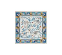 Roeckl Foulard 'Lucky Elephant Nicky' blu / blu ultramarino / giallo / bianco naturale Donna Roeckl Einheitsgröße