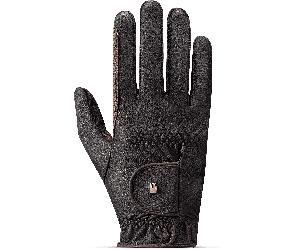 Roeckl Guanti "Malta", Nero/Mokka - 9.5