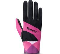 Roeckl Guanti "Martingal", Black/Posh Pink - 6