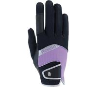Roeckl Guanti "MILLERO", Black/Lilac Macaron - 6.5