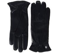 Roeckl Klassiker-Gerafft Guanti, Nero (Schwarz (000), 7.5-DE Donna