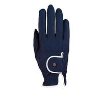 Roeckl Sports Lona - Guanti da equitazione estivi da donna, colore: blu navy/bianco 8