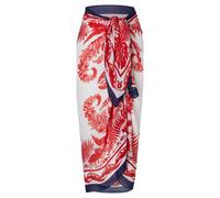 Roeckl Telo da mare 'BOTANICAL GARDEN STOLA' navy / rosso / bianco Donna Roeckl Einheitsgröße