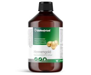 Röhnfried Oro gallina 500 ml | riduce le fratture e il mangiamento di piume | supporta la crescita delle piume & vestito di piume | per polli e altri pollame
