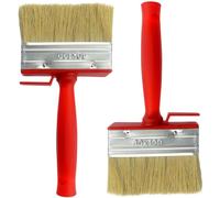 Roellgs 2 pennelli da 100 mm per recinzioni, pavimenti, legno, adatti per tutti i tipi di lavori di pittura