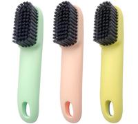 Roellgs 3 spazzole per la pulizia con setole morbide e impugnatura comoda, per scarpe domestiche e lavanderia