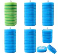 Roellgs Kit scopino WC monouso, asta montabile a parete con 8 testine di ricambio