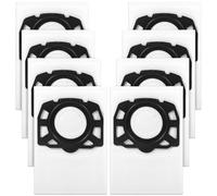 ROELLY Set 8 Sostituzione del Sacchetto Filtro in Pile per Kärcher WD4,WD5,WD6,MV4,MV5,MV6-Filtrazione 99,99%,Resistenti,Tessuto non Tessuto 487,Compatibilità con Aspiratori per Kärcher Multifunzione
