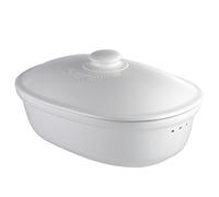 Römertopf 2 810 04 Pentola Ovale per Pane, Dimensioni: 44 x 26 x 19,5 cm, Colore: Bianco