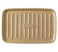 Römertopf BBQ Plancha con griglie rettangolari in tonalità naturale, 33 x 22 cm