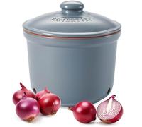 Römertopf - Pentola maxi fresca, in tonalità naturale, per una lunga durata degli alimenti, come ad esempio cipolle, Ø 20,0 cm, colore: blu/grigio